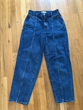 Madewell High-Rise Dark Blue Balloon Jeans
